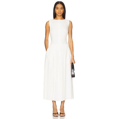 [秋冬新品]Rue Sophie LUIZA 连衣裙 白色礼服裙REVOLVE小众