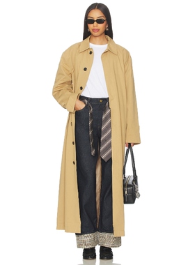 [春季新品]Nakedvice MONTAGUE 大衣 棕黄色老钱风REVOLVE小众