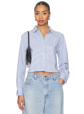 LIONESS PALMER 衬衫 Baby BlueREVOLVE小众新款