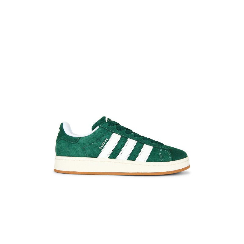 adidas Originals绿色麂皮运动鞋复古风早秋厚底休闲球鞋REVOLVE