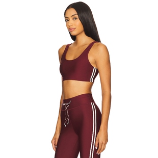 [春节穿搭]THE UPSIDE OXFORD HARLEY运动胸罩酒红色REVOLVE新款