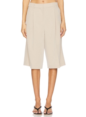 [冬季新品]EAVES TALA简约风米色阔腿中裤REVOLVE