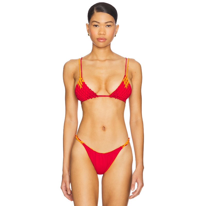 ISA BOULDER GRAD 比基尼文胸上装 红色 y2k辣妹风REVOLVE