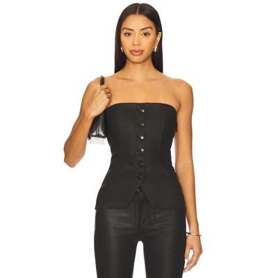 DL1961 紧身胸衣 黑色 y2k辣妹风REVOLVE小众新款