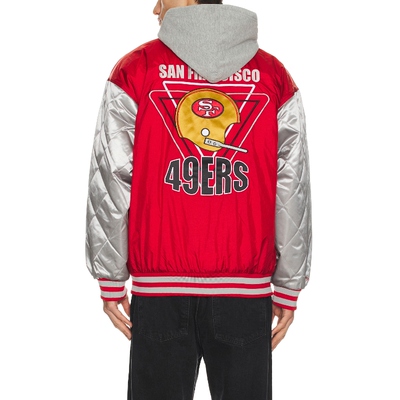 [春季新品]Mitchell & Ness 49ERS 夹克 红色REVOLVE小众春季