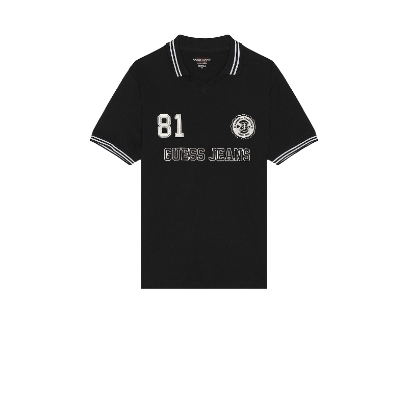 Guess Jeans Soccer Polo 黑色REVOLVE小众新款