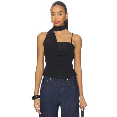 [冬季内搭]superdown AUTUMN 上装黑色美式性感REVOLVE小众新款