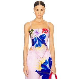 绕颈上装 FARRAH ROAME. 粉红胭脂系列REVOLVE小众新款 春夏新品