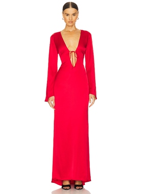 LOBA 长裙红色REVOLVE