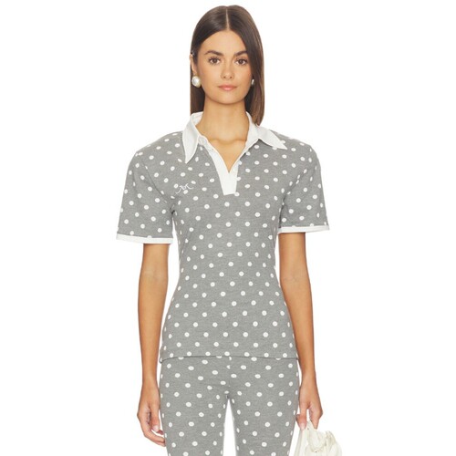 Rowen Rose Polka Dots Signature Polo revolve小众新款