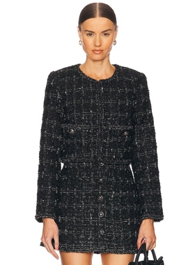 [冬季新品]ASTR the Label MILENA 夹克 黑色REVOLVE小众