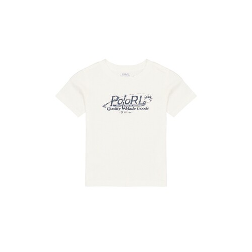 Polo Ralph Lauren米白色上装印花通勤风T恤夏季新品REVOLVE