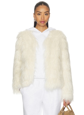 Unreal Fur SPHERE 夹克 奶油色 美式休闲风REVOLVE小众新款