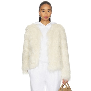 夹克 SPHERE 奶油色 美式 Unreal 休闲风REVOLVE小众新款 Fur