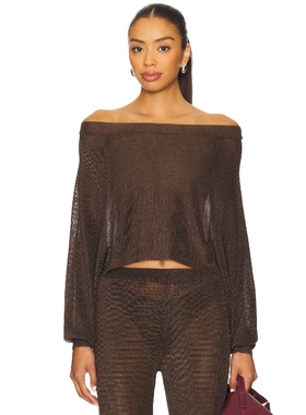 SER.O.YA FELICITY 上装 棕色REVOLVE小众新款