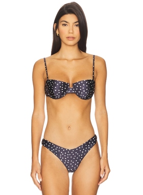 DEVON WINDSOR LADY 比基尼文胸上装 黑色 y2k辣妹风REVOLVE小众