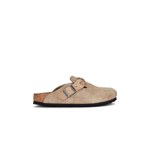 [秋冬新品]BIRKENSTOCK驼色包头拖金属扣平底勃肯鞋REVOLVE