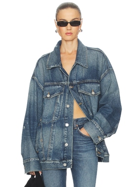 [冬季内搭]AGOLDE WAYNE 夹克 蓝色辣妹风REVOLVE小众新款