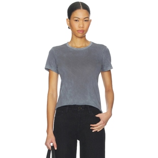 暗蓝灰色 COTTON T恤 STANDARD y2k辣妹风REVOLVE小众新 CITIZEN