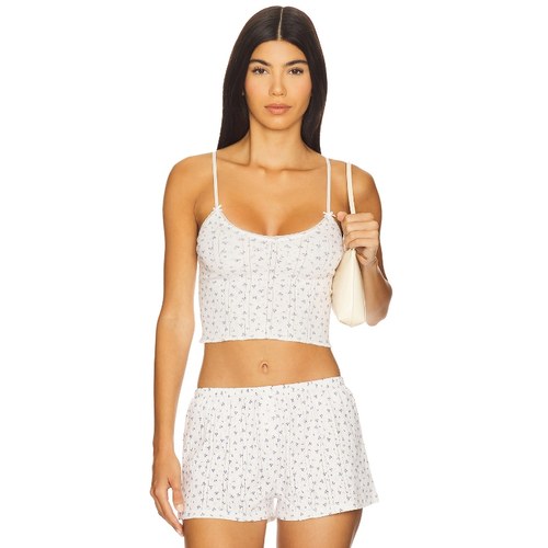 [冬季内搭]Cou Cou Intimates 上装象牙白蝴蝶结吊带背心 REVOLVE