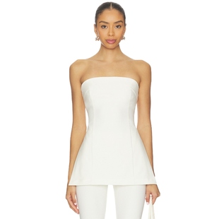 y2k辣妹风REVOLVE小众新款 EAVES 象牙白 上装 BENNET