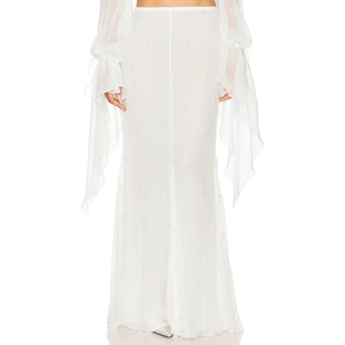 Aniye 新品 Records JOLY 奶油色REVOLVE小众新款 半身裙 冬季