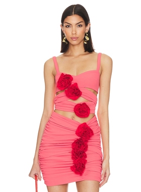 [冬季新品] Atoir 吊带背心立体花朵性感上衣度假新品REVOLVE