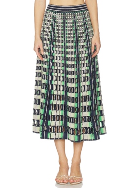 SIMKHAI DRUE 半身裙 Navy,GreenREVOLVE小众新款