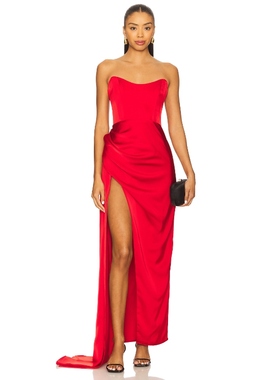 Katie May BITA 长裙 红色 REVOLVE小众新款