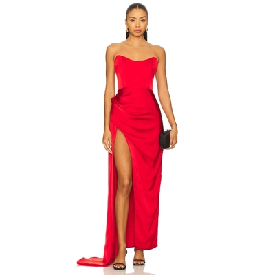 Katie May BITA 长裙 红色 REVOLVE小众新款