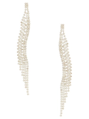 8 Other Reasons CURVED DANGLE 耳饰 revolve小众新款 金属银色