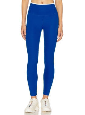 [冬季新品] Splits59 高腰打底裤蓝色运动复古风REVOLVE小众新款