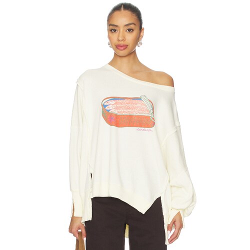[海外直邮]Free People GRAPHIC 运动衫 象牙白revolve小众新款