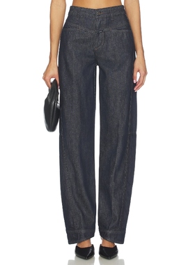 CLOSED LIRA 阔腿 蓝色 美式复古风REVOLVE小众新款