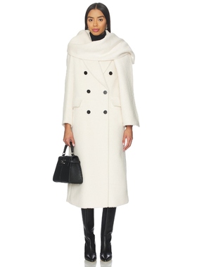 Susanna Chow COLLETTE 大衣 奶油色 老钱风REVOLVE小众新款