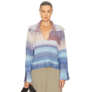 Solid 蓝色羊毛衫 冬季 REVOLVE小众 毛衣 新品 LOLA Striped