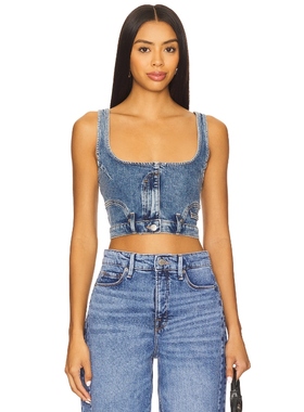 [冬季内搭]Good American REWORKED 背心 蓝色辣妹风 REVOLVE新款