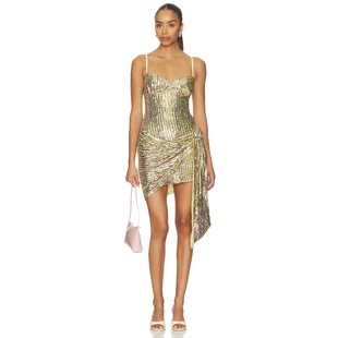 AREA WRAPPED SEQUIN MINI 裙子 26春夏新品 revolve小众新款