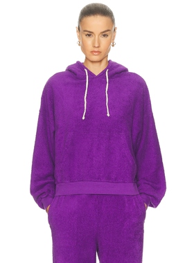 American Vintage BOBYPARK 连帽衫 紫色 运动复古风REVOLVE小众