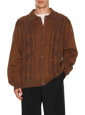 HUF PATTERSON 毛衣 棕色REVOLVE小众新款