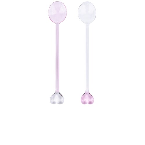 Lepel Club Set Of Heart Shaped Spoons 粉色REVOLVE小众新款