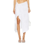 春季 半身裙 新品 SNDYS ASTA 白色性感开叉短裙 REVOLVE小众