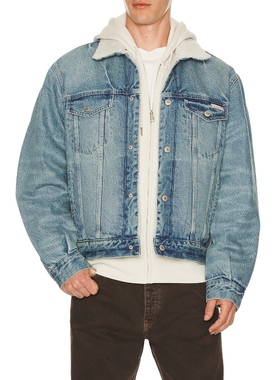 Calvin Klein 凯文克莱 SHERPA 夹克 蓝色REVOLVE小众新款