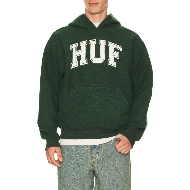 HUF CRACKED 连帽衫 绿色REVOLVE小众新款