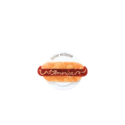 Solar Eclipse Hand-Painted America Hot Dog Grip Charm 26春夏