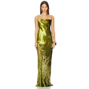 橄榄色REVOLVE小众新款 长裙 Sei The