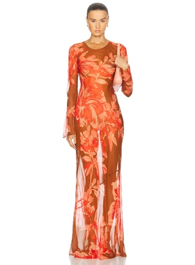 retrofete VIENNA 裙子 红色 性感礼服REVOLVE小众新款