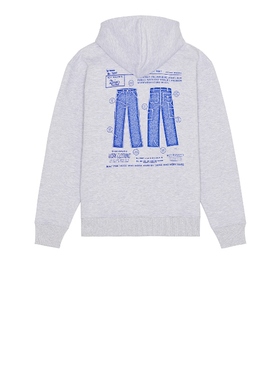 Roy Roger's x Dave's New York 连帽衫 淡灰色REVOLVE小众新款