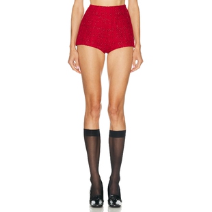 [春季新品]MARIANNA SENCHINA SCARLETT短裤红色运动风REVOLVE