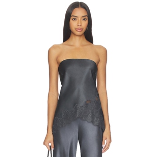 CAMI NYC ODESSA 上装 金属银色 y2k辣妹风REVOLVE小众新款